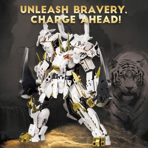 Sluban Samurai Mech Building Toy for Adults, Wanderer Robot Figure with Weapons, Robot Toys Gifts for Age 8+ Kids and Adults, Compatible with Lego Mech Set, 585 PCS in Kuwait