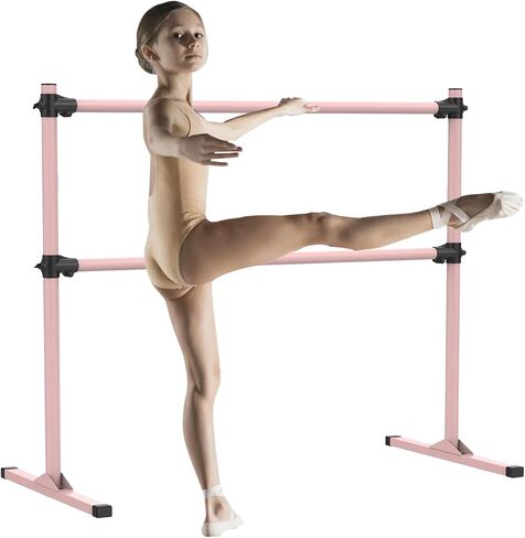 Zlinke Height Adjustable Ballet Barre, Freestanding Ballet Bar, Heavy Duty Dance Bar Support, Sturdy Construction, Anti-Slip in Saudi Arabia