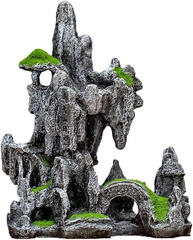 Aquarium Decorations, Columns of The Roman Forum, Vintage Ruins Roman Greek Columns, Fish Hiding in Caves in Saudi Arabia