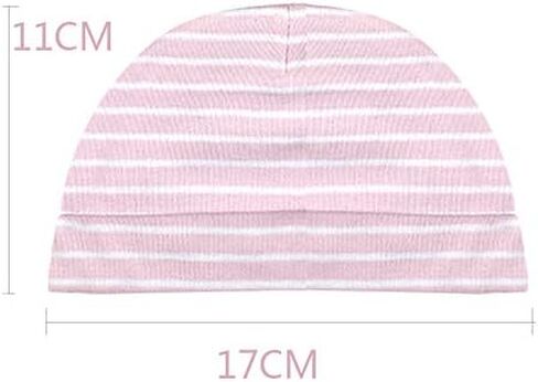 Newborn Baby Soft Cotton Organic Cap and Mitten Set Sunny Hatsfor Hospital Baby Boy and Girl(0-6 Months) in Kuwait