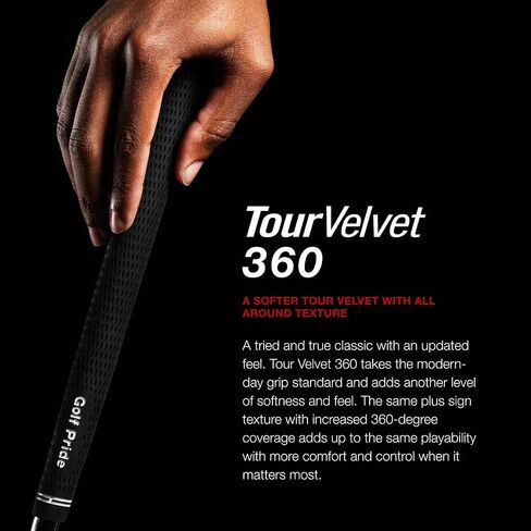 Golf Pride Tour Velvet 360 Standard 60 White - 8 Pack in Saudi Arabia
