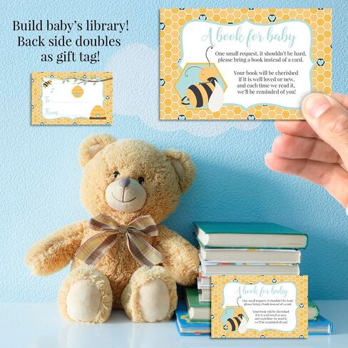 Baby Shower Invites Gender Neutral – Honeycomb Bee Baby Shower Invitation Bundle with Diaper Raffle Tickets, Book Request Cards & Envelopes. Set of 20 5X7 New Little Honey On The Way Invitation Kit in Kuwait