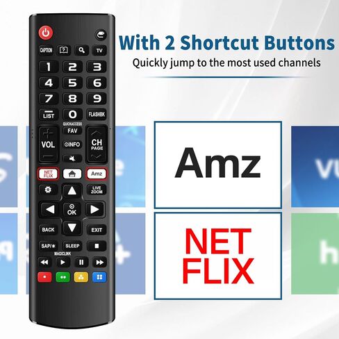 Rimous Remote Compatible with LG TV Remote Control (All Models) for All LG Smart TV LCD LED 3D AKB75375604 AKB75095307 AKB75675304, Remote Control for LG TV Remote Wr Holder & Battery in Kuwait