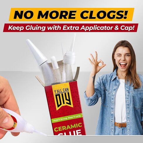 Y'AllCandiy Super Glue for Metal 1 PK X .7 Oz. (20G)-صيغة عالية القوة ، رابطة فورية للفولاذ المقاوم للصدأ ، الألومنيوم ، المجوهرات ، الزجاج والحرف ، مقاومة للماء ، طرف دقيق لسهولة التحكم in Kuwait