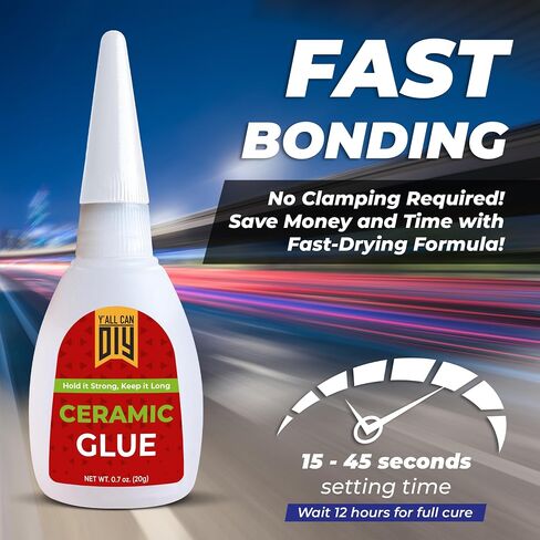 Y'AllCandiy Super Glue for Metal 1 PK X .7 Oz. (20G)-صيغة عالية القوة ، رابطة فورية للفولاذ المقاوم للصدأ ، الألومنيوم ، المجوهرات ، الزجاج والحرف ، مقاومة للماء ، طرف دقيق لسهولة التحكم in Kuwait