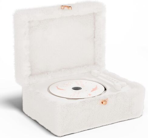 مشغل أقراص مضغوطة Time Music Box مع مكبرات صوت؛ جهاز إرسال بلوتوث؛ هدية المهرجان؛ مشغل بي جي إم لديكور المنزل (أصفر) in Kuwait