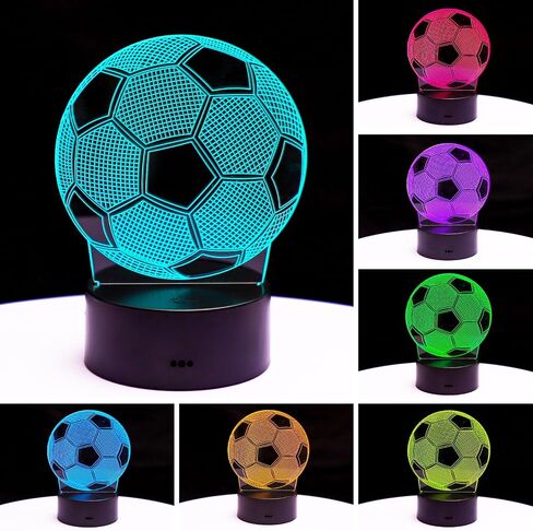 Basketball Gift Funny 3D Illusion Lamp with Remote & Touch Control 16 Color Changing Decorative Light for Bedroom, Sport Fan in Saudi Arabia