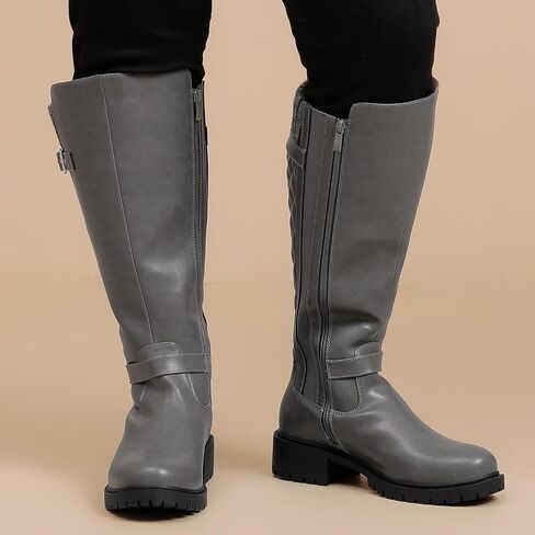 Luoika Women's Extra Wide Calf Knee High Boots, Wide Width Winter Tall Boots. in Saudi Arabia