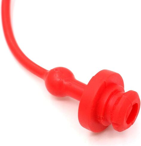 Hydraulic Coupler Dust Cap Plug Set 3/8 ISO-B 5675 AG,CEKER Hydraulic Dust Covers Male Female Quick Connects Fittings,Red Cap with Retention Ring Keeps Cap Attached to Hose 1Pack in Saudi Arabia