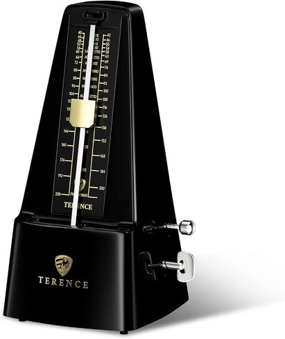 TERENCE Mechanical Metronome for Piano Guitar Violin Bass Drum and Other Musical Instruments Loud Sound and High Precision Track Beat and Tempo, Portable Metronome Gift Teaching for Beginners in Saudi Arabia