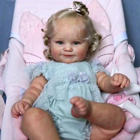 Rxdoll لطيف Reborn Baby Baby Dolls السيليكون كامل الجسم فتاة 18 بوصة واقعية حديثي الولادة طفلة واقعية الحياة السيليكون الأطفال in Kuwait