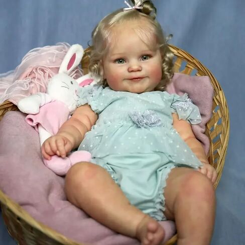 Rxdoll لطيف Reborn Baby Baby Dolls السيليكون كامل الجسم فتاة 18 بوصة واقعية حديثي الولادة طفلة واقعية الحياة السيليكون الأطفال in Kuwait