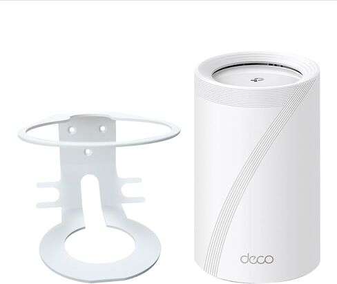 Compatible Wall Mount Deco WiFi 7 Wall Mount, 2 PACK Sturdy Metal Made Mount Stand Holder for DecoBE75/BE85/BE95/BE17000/BE22000/ Whole Home Mesh WiFi 7 Space-Saving Wall Hanging Bracket Holder in Kuwait