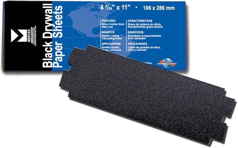 245060 60 Grit Drywall Sanding Sheets (100-Pack), 4-3/16" x 11" in Saudi Arabia