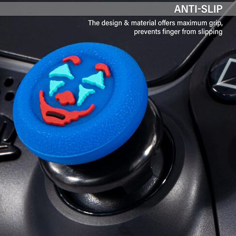 FPS Thumbstick Extender & Texture Rubber Silicone Grip Cover 2 Sets for PS5 & PS4 Controller (Joker Green) in Kuwait