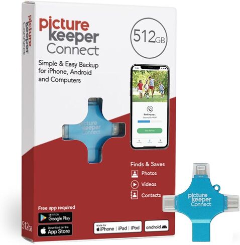 محرك أقراص فلاش USB للصور والفيديو من Picture Keeper Connect لأجهزة Apple وAndroid وأجهزة الكمبيوتر الشخصي، محرك إبهام سعة 64 جيجابايت، فيروزي in Kuwait