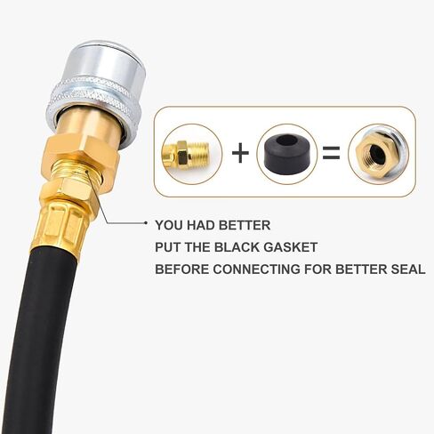 حزمة Air Chuck 2 ، قفل تدفق مغلق ثقيل على تشاك الإطارات مع 1/4 '' npt لاتصال Quick Connec in Kuwait