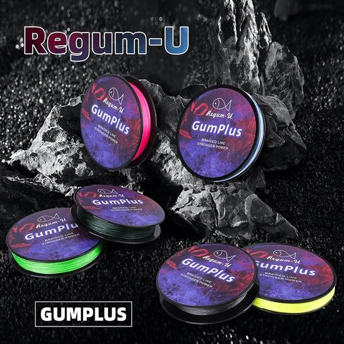GumMAX 8X Large Length Stealth Braided Fishing Line Abrasion Resistant Superline Zero Stretch & Smaller Diameter Confuse & Catch Big Fish Better in Saltwater & Freshwater in Kuwait