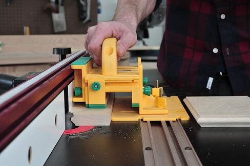 Microjig GRR-Ripper Pro-Ultimate 3D pushblock للسلامة والدقة والتحكم | نظام القوة 3-توجيه | يتضمن مجموعة Syferip | مثالي لمشاهدة الطاولة ، جدول التوجيه والمزيد ، GR-200PRO ، الأصفر in Kuwait