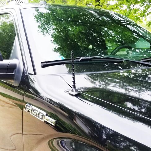 KSaAuto Short Antenna for Ford Mustang Convertible 2015-2024, Stubby Mustang Antenna, 5 Inch Black Aluminum Car Antenna Replacement, Ford Mustang Accessories Designed for Optimized Car Radio Reception in Kuwait
