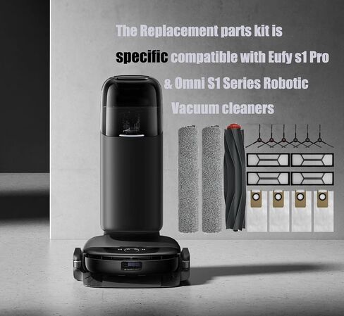 Replacement Accessories Parts for Eufy X10 Pro Omni 2-Roller Brush 5-Side Brush 3-HEPA Filter 4 Mop Pads 4 Dust Bags 1 Cleanning Tool in Saudi Arabia