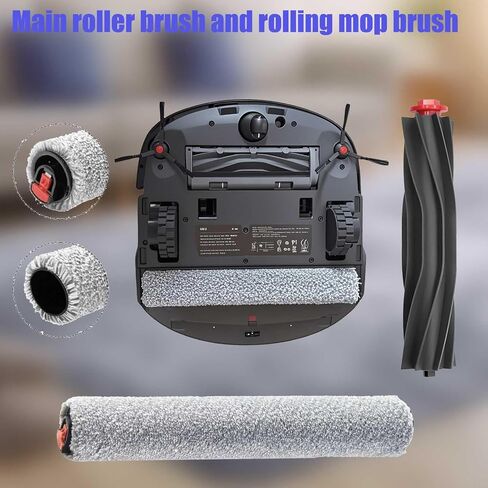 Replacement Accessories Parts for Eufy X10 Pro Omni 2-Roller Brush 5-Side Brush 3-HEPA Filter 4 Mop Pads 4 Dust Bags 1 Cleanning Tool in Saudi Arabia