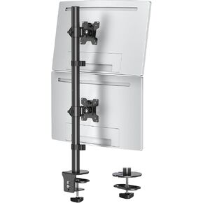 MOUNTUP Triple Monitor Stand, Height Adjustable Monitor Desk Mount Fit for Three 17 to 32 Inch Computer Screens, Stacked Monitor Arm for 3 monitors, with C-Clamp and Grommet Base,up to 17.6lbs per Arm in Kuwait