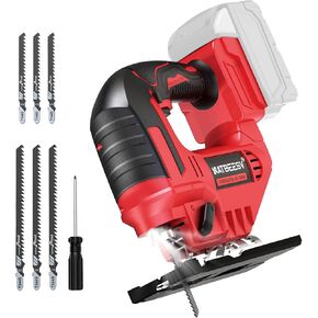 منشار رقص لاسلكي لبطارية ديوالت 20 فولت كحد أقصى، أداة قطع بانوراما بدون فرش، سرعة متغيرة 2900 دورة في الدقيقة، قطع مشطوفة 45 درجة، 3 عمل مداري، مع شفرات منشار قطع مستقيم/منحني/دائرة (أداة فقط) in Kuwait