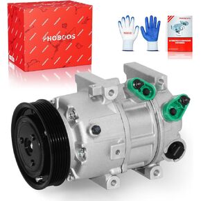 ضاغط Phoboos A/C مع القابض متوافق مع Hyundai Sonata 2012-2014 ، Kia Optima 2012-2018 ، L4 2.0L/2.4L. تبريد سريع ، ضوضاء منخفضة ، تسهيل التثبيت ، المرجع. CO29159C ، 178328 in Kuwait