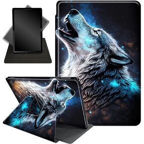 Case for All-New Amazon Kindle Fire HD 10 Tablet & Fire HD 10 Plus Case(11th Generation, 2021 Release) 10.1" 360 Degree Rotating Stand Protective Cover Wake Up/Sleep Feature,Hummingbird Pink Cherry in Kuwait