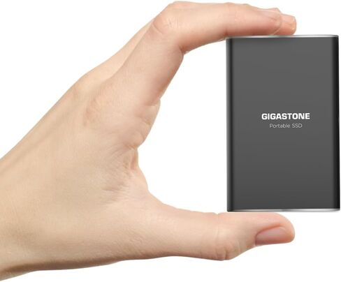 Gigastone 2TB External SSD Read Speed 500MB/s USB 3.2 Type-C External Solid State Drive Portable, 3D NAND Ultra Slim Metal, for PS4 PC Laptop Mac Windows Linux Android Xbox One Smart TV in Saudi Arabia
