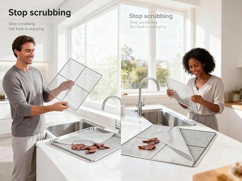 صفائح تجفيف السيليكون مقاس 14 × 21 بوصة 8 قطع، مادة سيليكون غذائية غير لاصقة، قابلة لإعادة الاستخدام وسهلة التنظيف. in Kuwait