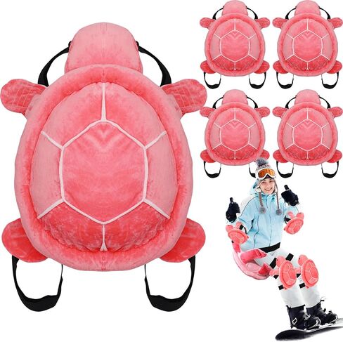 Wettarn 5 Pcs Large Turtle Butt Pads for Snowboarding Cute Turtle Cushion Turtle Protective Gear for Skiing Plush Turtle Knee Pad Elbow Pads for Kids Adults Winter Outdoor Protection(Green) in Saudi Arabia