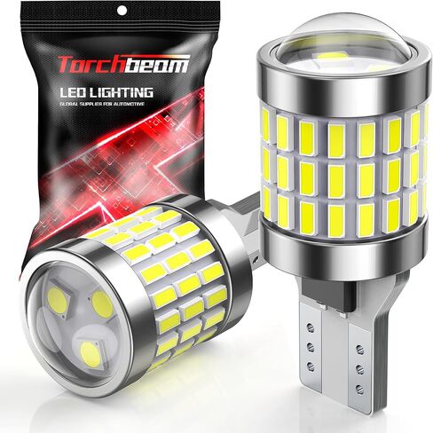 Torchbeam 3157 LED Bulb White ، لمبة إضاءة عكسية تمت ترقيتها ، 600 ٪ T25 T25 3156 3057 4157 3047 4057 3457 4114 مصباح لذيل ذيل عكسي. in Kuwait