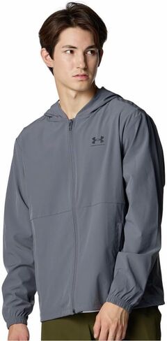 Under Armor 1386555-1-MD UA Vibe المنسوجة من الرياح الأسود MD in Kuwait