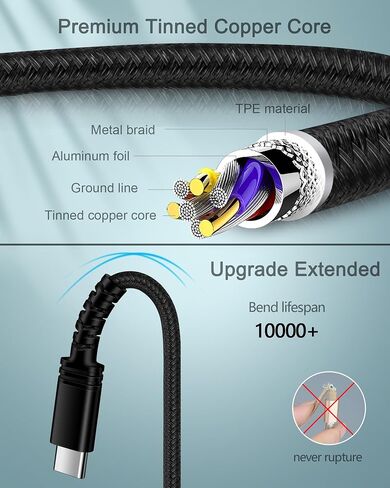 AILKIN 5Pack USB to USB C Charger Cable for iPhone 16 15/15 Pro/15 Pro Max/15 Plus, Fast Charging Android Samsung Galaxy S24 Ultra S23+ S22+ USBC Type-C Cables Pixel 9 Pro 8 7 7a, Auto Car Multi Cord in Saudi Arabia