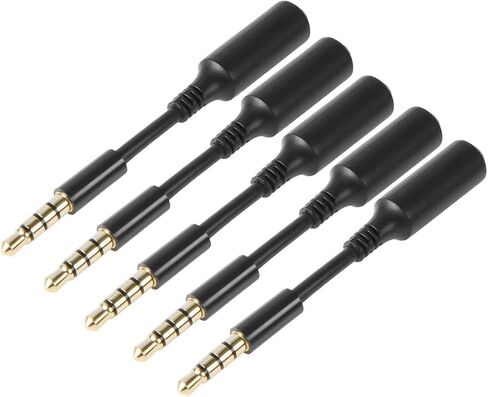 3-Pack AUX Headphone 3.5mm Extension Cable - Male to Female Extender Audio Auxiliary Jack Adapter Wire Cord Plug Connector for iPhone iPod iPad, Smartphone Tablet, Home Car Speaker System (3 INCH) in Saudi Arabia