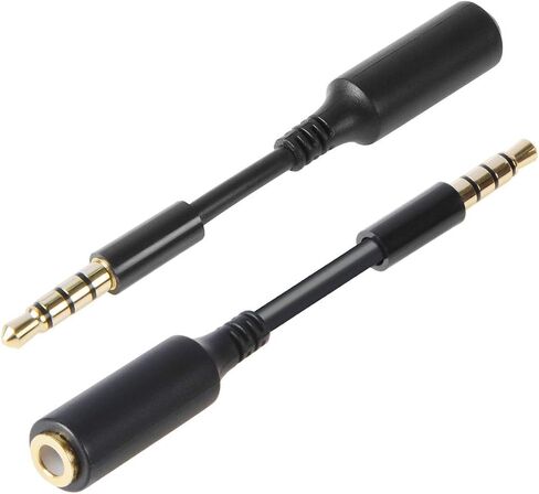 3-Pack AUX Headphone 3.5mm Extension Cable - Male to Female Extender Audio Auxiliary Jack Adapter Wire Cord Plug Connector for iPhone iPod iPad, Smartphone Tablet, Home Car Speaker System (3 INCH) in Saudi Arabia