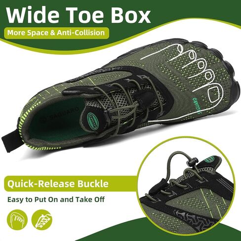 Saguaro Womens Mens Barefoot Shoes Minimalist Trail Runner Wide Toe Box Zero Drop Outdoor Cross Shoe in Kuwait