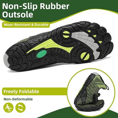 Saguaro Womens Mens Barefoot Shoes Minimalist Trail Runner Wide Toe Box Zero Drop Outdoor Cross Shoe in Kuwait