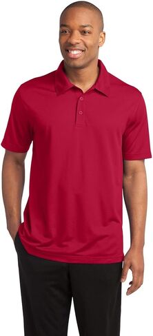 Sport-Tek Men's Textured 3-Button Placket Polo Shirt in Kuwait