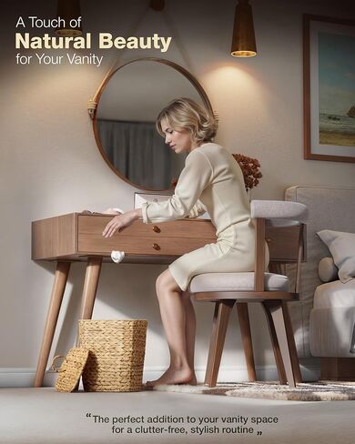 BLUEWEST 3 Gallon Wicker Trash Can with Lid, Handwoven Rattan Trash Can, Woven Decorative Wastebasket, Wicker Waste Basket with Removable Plastic Inner Bin for Bathroom, Bedroom, Office, or Kitchen in Kuwait