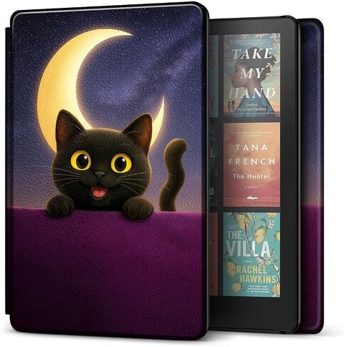 TNP Case for Kindle Paperwhite 12th Generation 2024 / Kindle Colorsoft Signature Edition - 7" PU Leather Protective Folio Cover Case for Kindle Paperwhite Kids with Auto Sleep/Wake, Pink Flamingo in Saudi Arabia