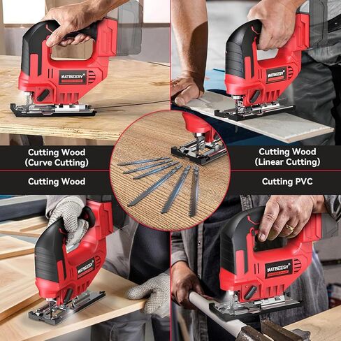 منشار رقص لاسلكي لبطارية ديوالت 20 فولت كحد أقصى، أداة قطع بانوراما بدون فرش، سرعة متغيرة 2900 دورة في الدقيقة، قطع مشطوفة 45 درجة، 3 عمل مداري، مع شفرات منشار قطع مستقيم/منحني/دائرة (أداة فقط) in Kuwait