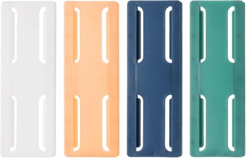 HARFINGTON 4pcs Adhesive Punch-Free Socket Holder, Power Strip Holder, Self-Adhesive Wall Mount Desk Socket Fixer for Remote Control, Router, Blue in Saudi Arabia
