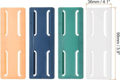 HARFINGTON 4pcs Adhesive Punch-Free Socket Holder, Power Strip Holder, Self-Adhesive Wall Mount Desk Socket Fixer for Remote Control, Router, Blue in Saudi Arabia