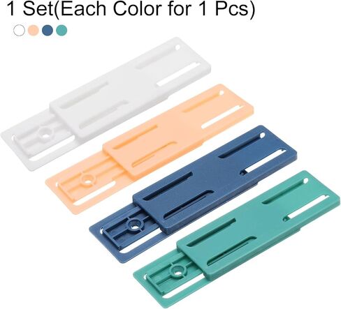HARFINGTON 4pcs Adhesive Punch-Free Socket Holder, Power Strip Holder, Self-Adhesive Wall Mount Desk Socket Fixer for Remote Control, Router, Blue in Saudi Arabia