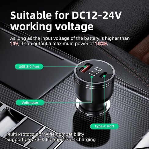 كابل Starlink Mini Cable، كابل طاقة Starlink Mini USB C بطول 10 أقدام مع ضوء مؤشر LED، مصدر 100W+ PD USB من النوع C إلى DC سلك كابل طاقة ذكر لميني Starlink، ملحقات Starlink Mini المقاومة للماء 3M in Kuwait