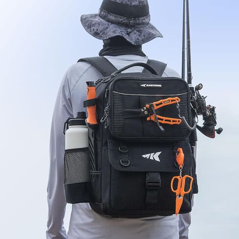 KastKing BaitSpace 50L Fishing Tackle Backpack with Removable Bait Binder & 4 Tackle Boxes, Rod Holders Storage Fishing Gear in Saudi Arabia
