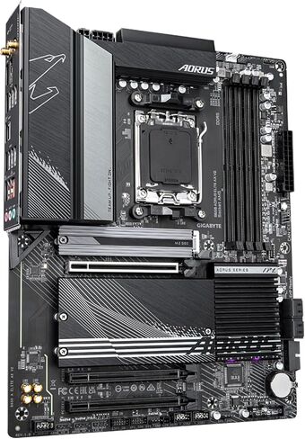 GIGABYTE B850M AORUS Elite WIFI6E ICE AMD AM5 LGA 1718 Motherboard, mATX, DDR5, 2X M.2, PCIe 5.0, USB-C, WIFI6E, 2.5GbE LAN, EZ-Latch, 5-Year Warranty in Kuwait